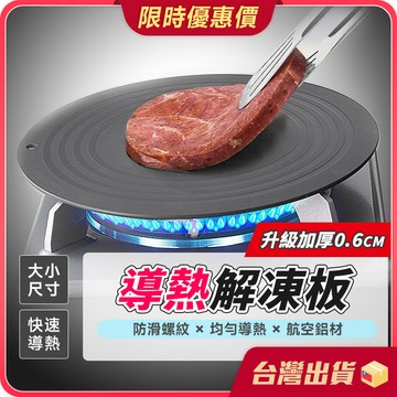 解凍板【均勻加熱×導熱解凍】導熱板 退冰板 解凍盤 節能板 食物解凍板 瓦斯爐導熱板 防燒焦 廚房用品 鋁合金導熱板