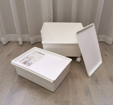 可疊加帶輪收納箱/儲物箱 玩具收納盒/塑料整理箱