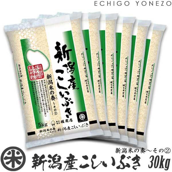 [新米 令和5年産] 新潟産こしいぶき 30kg (5kg×6袋) 新潟米の奏-2 新潟県産 新潟米 白米 お米 送料無料 ギフト対応