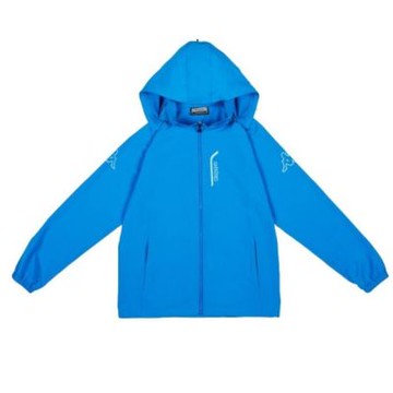 KAPPA 義大利時尚吸濕排汗中性單層風衣 義大利藍 372C3DWX7F