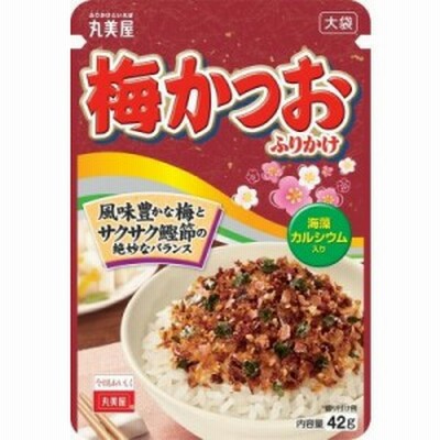 丸美屋食品工業　丸美屋　梅かつおふりかけ　大袋　袋４２ｇ×80個　【送料無料】