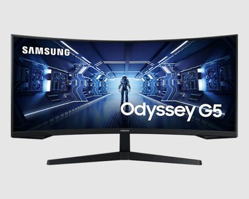 【享最高折300】三星 34吋 1000R Odyssey G5曲面電競螢幕-C34G55TWWC