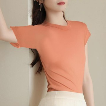 【CP】涼感吸濕排汗短袖運動休閒圓領T恤短版上衣# 122710(現貨+預購)