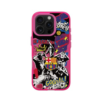 iPhone 16 Pro Clear 粉漾桃 - FC Barcelona - Barça Fusion