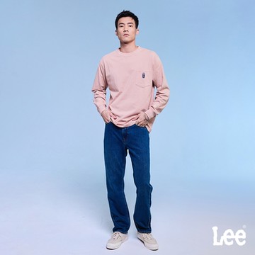 Lee 男款 753 中腰舒適直筒牛仔褲 中藍洗水｜Modern