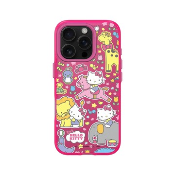 iPhone 16 Pro Clear 粉漾桃 - 三麗鷗-Hello Kitty - 樂遊動物園