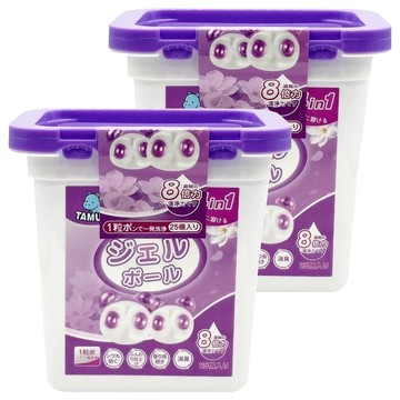 TAMURA 熊貓香氛洗衣膠囊 梔子白茶香  25顆  2盒