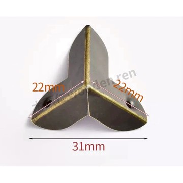 ［木頭仁］台灣出貨 蝦皮代開發票 仿古小包角木盒防撞角 古式三面護角 櫥櫃貼角 相簿包角 配件