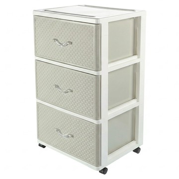 KEYWAY 聯府 特大其林深型三層櫃 附輪子 JQL-930  灰色  54 x 47.5 x 97.8cm