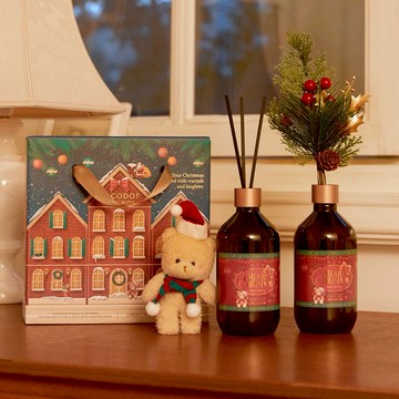 【COCODOR】聖誕小熊擴香禮盒(500ml/2入組) 新年/過年/春節/情人節禮物推薦
