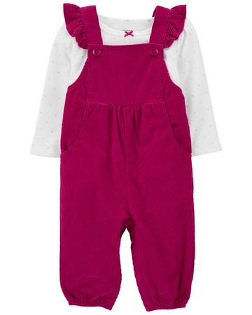 Baby 2-Piece Long-Sleeve Tee & Overall Set
