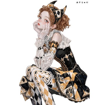 【6 月新品】07-133-0160 人物貼紙 馬戲團風格