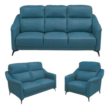 文創集 米雅灰耐磨皮革獨立筒沙發椅組合(1+2+3人座組合)-201x91x102cm免組