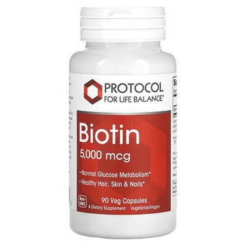 Protocol for Life Balance, 生物維生素，5000 微克，90 粒素食膠囊