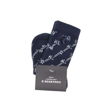 Converse 休閒襪 Lightweight Crew 中童 藏青藍 長襪 襪子 童襪 刺繡 CV2433014PS001