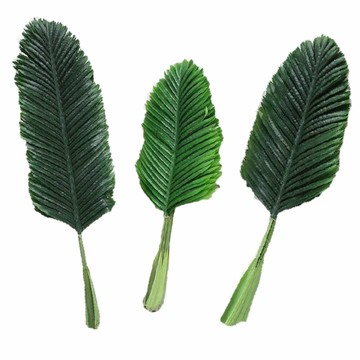 仿真椰子葉棕櫚葉熱帶仿真植物樹葉子室內室外假椰樹枝過膠葉子