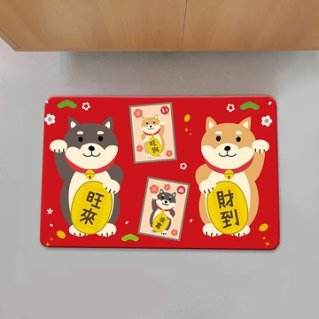 柴犬 加厚仿羊絨 地毯