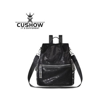 卡秀時尚亮片大容量雙肩包2025新款百搭輕便防盜背包單肩斜挎女包