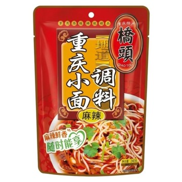 橋頭重慶小麵調味料 麻辣 4包  240g  1袋