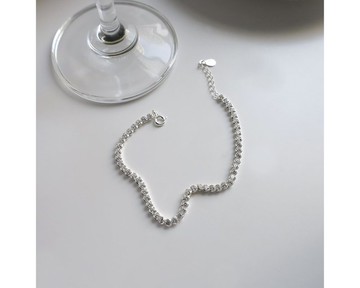 I 閃爍 I 925純銀鋯石排鑽手鍊