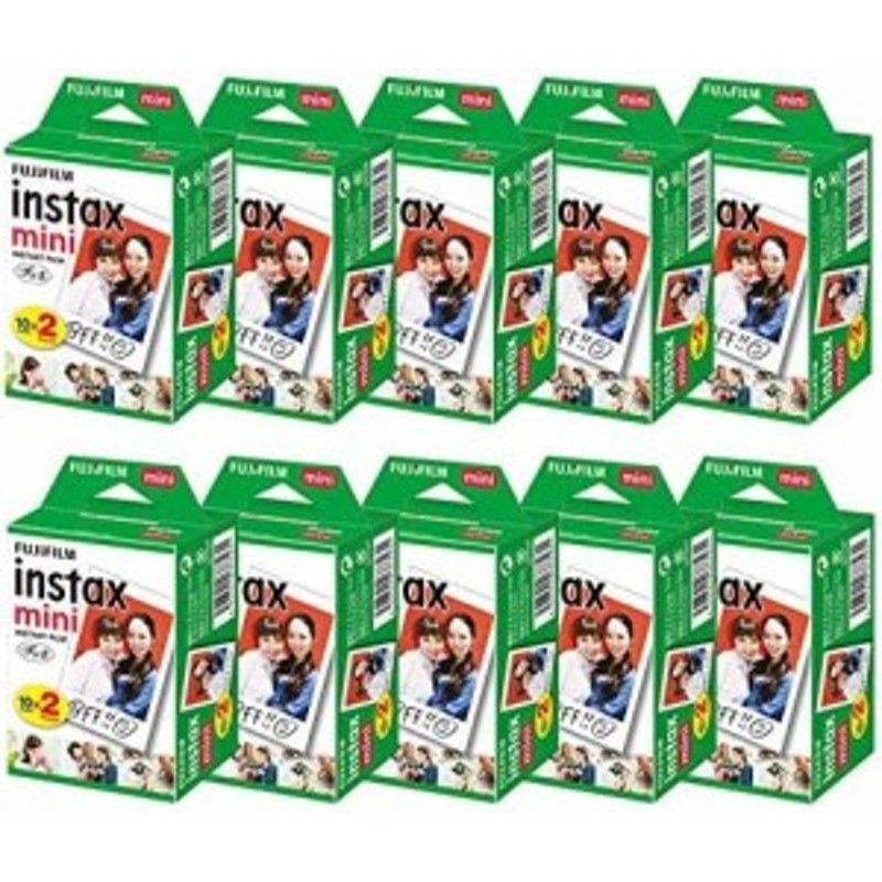 富士フィルム チェキフィルム instax mini 2パック品 JP2(20枚入り)×10