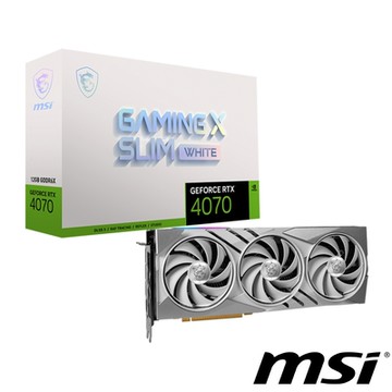 MSI 微星 GeForce RTX 4070 GAMING X SLIM WHITE 12G 顯示卡