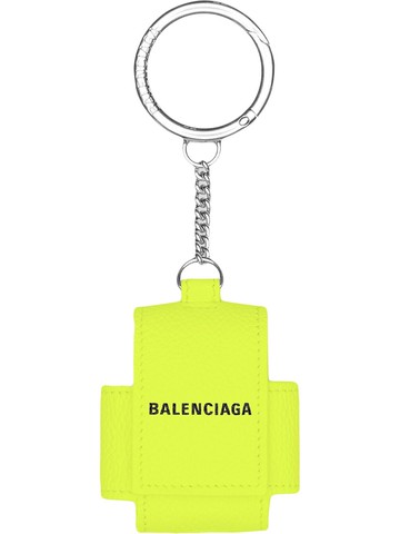 Balenciaga - Cash AirPods holder - men - Calf Leather - One Size - Yellow