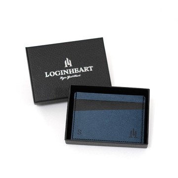 免取卡正面感應卡夾 寧靜藍黑 各類卡片直接感應不受其他卡片干擾