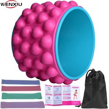 瑜伽輪七件套普拉提全身肌肉放松腰椎舒展器乳膠彈力圈虐臀圈套裝