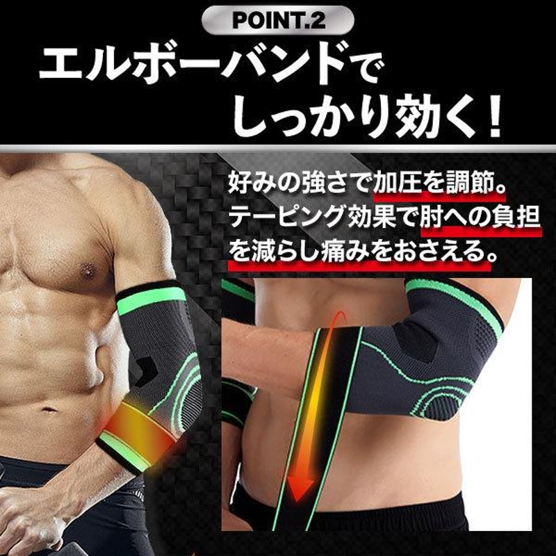 新品☑️リストストラップ 筋トレ伸縮性エルボーサポート圧縮サポーター ポーチ付