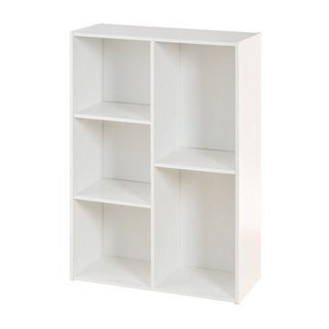 【ikloo】文創多功能五格櫃-白色