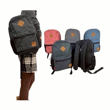 ~雪黛屋~SPYWALK 後背包中小容量基本簡易可A4紙防水尼龍SW5297