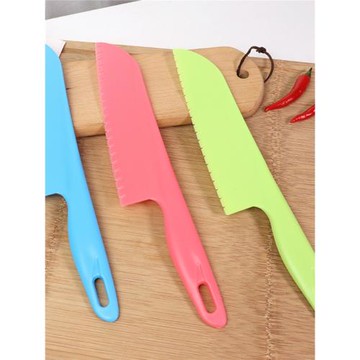 塑料安全刀具水果刀不割手兒童廚房幼兒園幼兒專用宿舍早教塑料刀