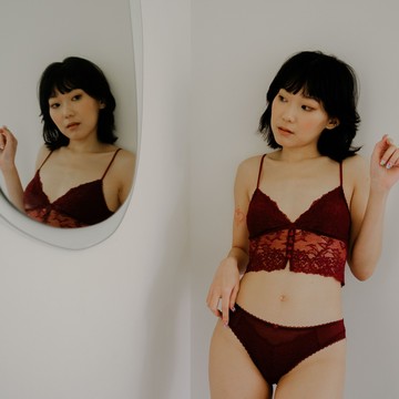 Shine From Within-無鋼圈內衣- 烈日醇紅/花悅粉盛/雪花之舞 - 雪花之舞/白色-Large