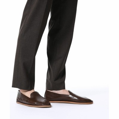 アダム エ ロペ オム ステッチダウン製法 レザースリッポン ダークブラウン 42 0 通販 Lineポイント最大get Lineショッピング