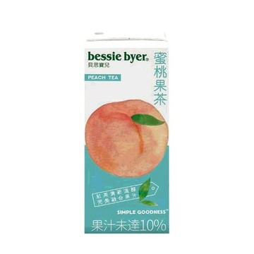 [COSCO代購6 單次運費限購一組] C124420 BESSIE BYER PEACH TEA 貝思寶兒蜜桃果茶330毫升X 24入