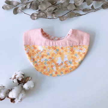 島森家 / 圍兜兜 / 雙面 / 拼接 / 雙釦 / 薄荷檸檬