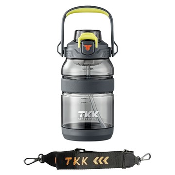 TKK 攀峰手提大容量水壺 Tritan 附背帶  岩石灰  1個  1.2L