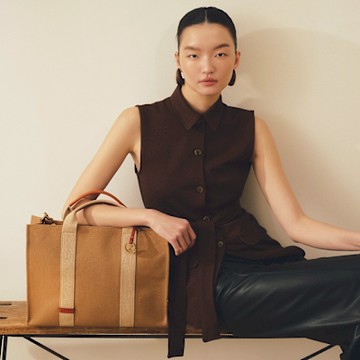 ZODENCE SAFARI恆彩帆布商務休閒手提斜背方包-大-駝