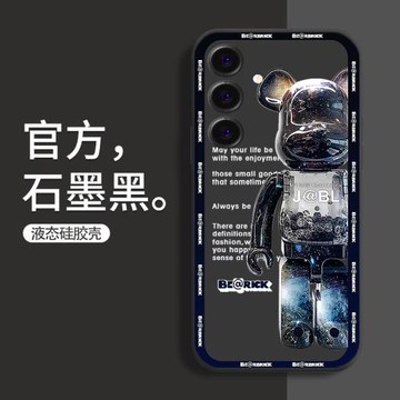 適用三星A55手機殼Galaxy A55暴力熊卡通蓋樂世A55液態硅膠軟殼5G個性防摔鏡頭全包保護套男女情侶新款外殼薄