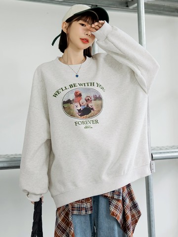 狗狗家族印花大學TEE