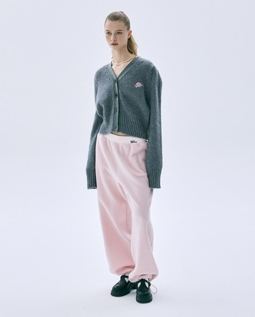 MARDI MERCREDI 刷毛縮口褲 粉色 素面 FLEECE JOGGER PANTS