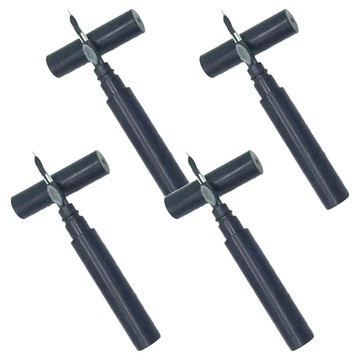 耳機清潔筆 ABS植絨海綿不銹鋼材質  黑色  4支