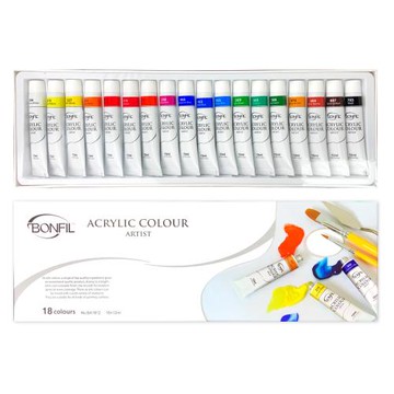 【BONFIL】西班牙壓克力顏料 12ml / 18色 BA1812