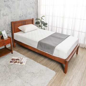 柏蒂家居-奧利卡3.5尺單人實木床架/床組