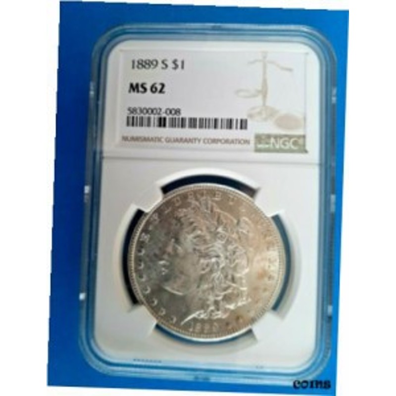 品質保証書付】 アンティークコイン NGC PCGS 1889 S Morgan Silver