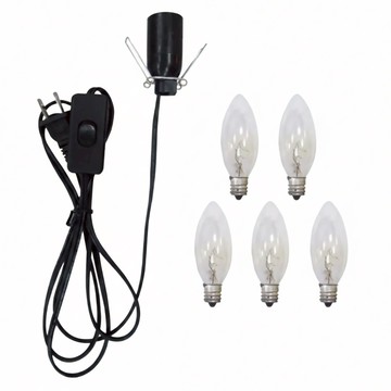 ROSE GEM 瑰麗寶 開關電線材料包燈泡材料5件組 15w 170cm  1組  2520037