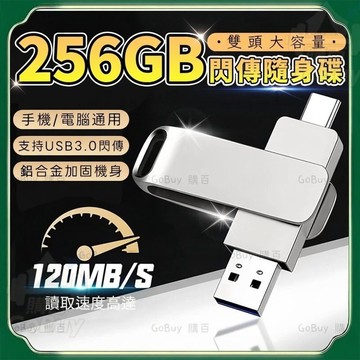 📦隔日達📦256GB雙頭隨身碟 蘋果15/16/17隨身碟 USB3.0 手機隨身碟 手機電腦U盤 大容量 OTC雙用