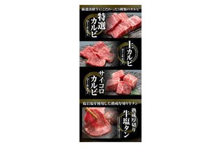 厳選厚切り牛タン　タン次郎バラエティーセット（タンシチュー2個／厚切り特上芯タン／厚切り牛塩タン）