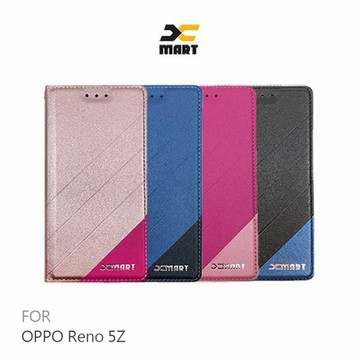 XMART OPPO Reno 5Z 磨砂皮套 掀蓋 可站立 插卡 撞色 微磁吸【APP賺6%點數 領券最高折500】